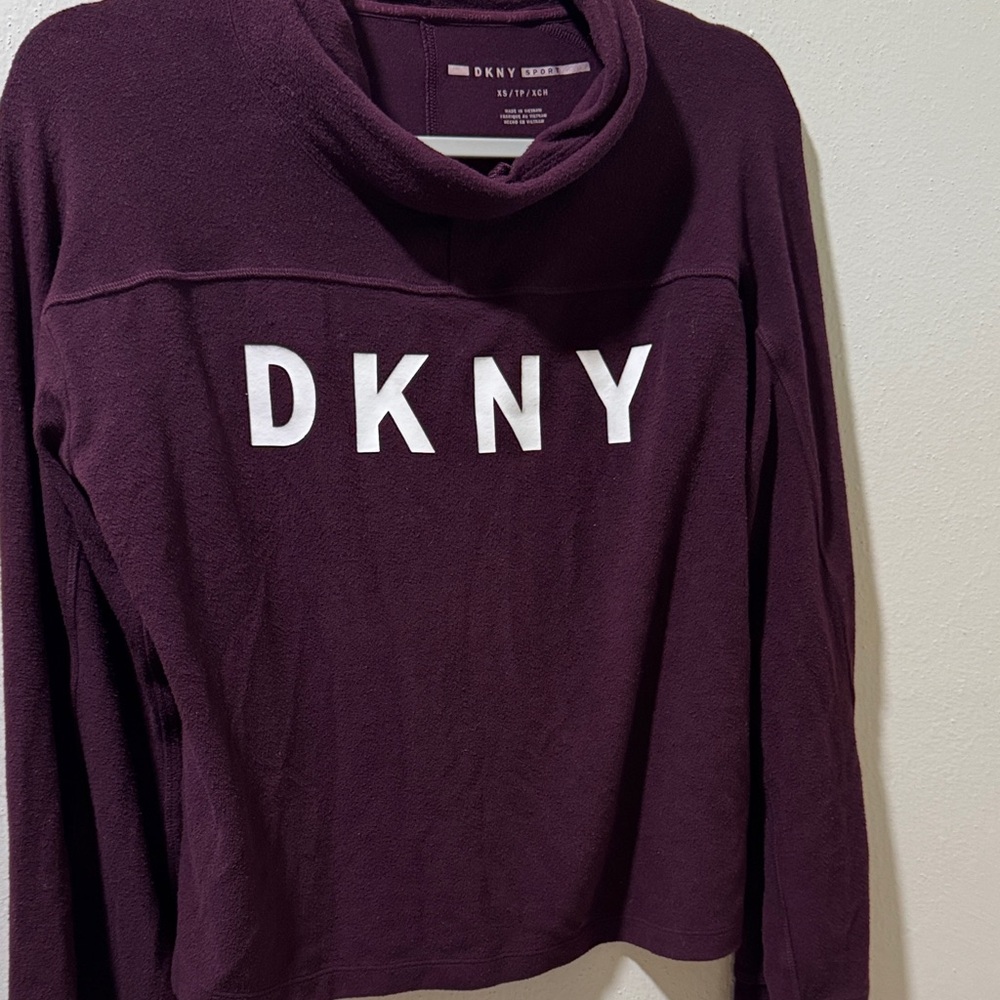 DKNY Plum Pullover with White Logo